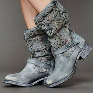 Free People Beau Crochet Booties Size 37